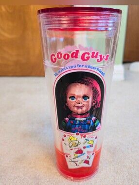 Halloween Horror Nights (HHN)  Child's Play Chucky "Good Guys" plastic tumbler